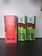Henna Haarfarbe 1 x Khadi Rot 2 x Herbal Time Kirsch Rot Set