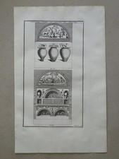Malerei & Fassade Fresko Antike röm. Kolumbarium Montfaucon Kupferstich 1722