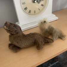 Vintage Robbe aus Echtfell -