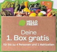 HelloFresh Gratis Kochbox Gutschein (2  Mahlzeiten für 4 Personen)