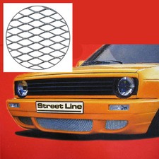 Street Line ALU Gitter Racegitter Renngitter Wabengitter 120x30 silber Mesh fein