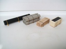 4 x Ladegut für offene Güterwagen H0 Fleischmann, Trix, Roco, Märklin, Rivarossi