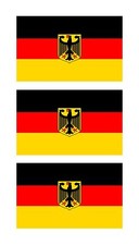 Aufkleber "Germany" Deutschland (Adler), Sticker, Flagge, 3erSet, Autoaufkleber