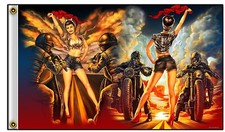 CAFE RACER Biker Flagge Fahne Banner NEU 1% Motorrad Club Rocker Bar Deko USA