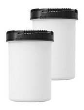 2x 1000 ml Vorratsbehälter mit Schraubdeckel, Vorratsdose, Mehldose