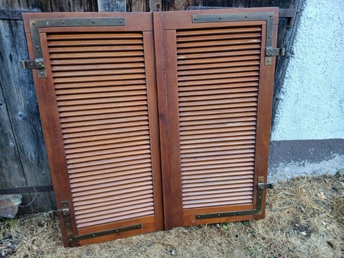 Paar fensterladen holz - paar,