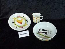 Arzberg " TIERE AUF DEM BAUERNHOF " Kindergeschirr / 3 tlg.