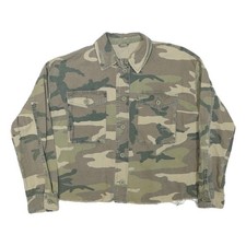 Damen Tarn-Militärjacke Grün