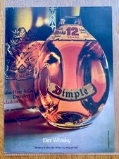 Dimple 12 Years Whisky Von Haig Original 1979 Vintage Advert Werbung Reklame
