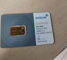 Umicore Goldbarren 5 Gramm