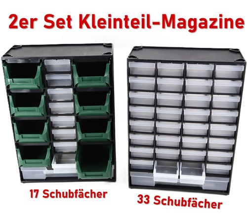 2er set sortierboxen regal - set,