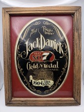 Vintage jack daniels sign gold - sign,