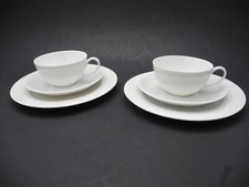 Rosenthal 2 Teegedecke ELSE elfenbein Tassen Untertassen Kuchenteller Dessert