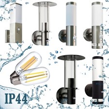 LED Außenleuchte Bewegungsmelder E27 Wandleuchte Außenlampe Wandlampe E27 Lampe