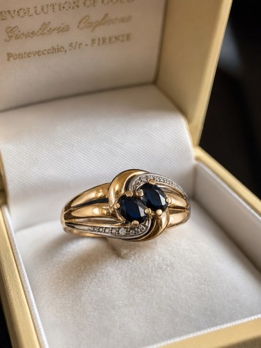Vintage goldring 375 - vintage, mit