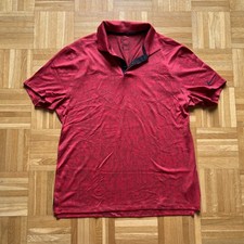 Nike Tiger Woods Golf-Poloshirt rot Gr. M Herren Dri-FIT WIE NEU