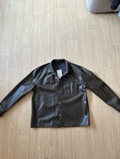 Zara lederoptik hemdjacke - zara, gr