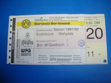 91/92 Ticket BVB Dortmund