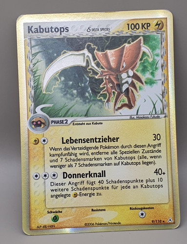 Pokemon karte kabutops delta - karte,