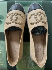 Chanel damen Espadrilles gr.37 schwarz-beige