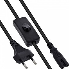 Inline euro netzkabel mit - euro,