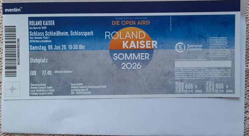 Ronald kaiser konzertkarte - kaiser, konzertkarte-