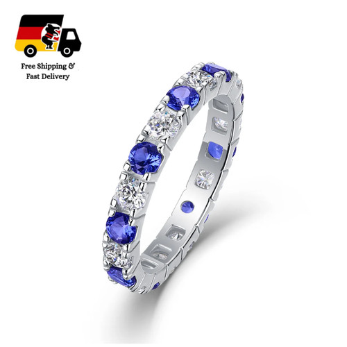 Moissanit ring 925 silber - 925,
