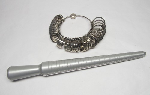 Ringmaß und ringstock - ringmaß, mit