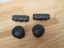 Kettler Fusskappe für Sessel Tampa  Set  Schwarz / Weiss Gartenmöbel Ersatzteile