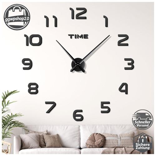 Wanduhr modern xxl stumm - wanduhr,