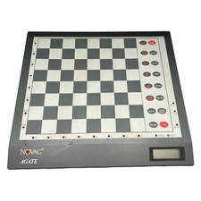 Novag Agate Schachcomputer Chess Computer Schachbrett Training Schule Lesen Grau
