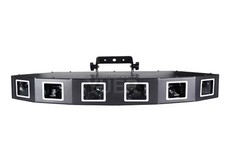 NEUE 6 Augen RGB Fan Form Laser Bühne Projektor DMX Musik Sound Für DJ Disco 