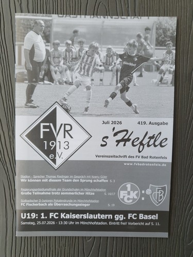 Programmheft fc - 1.,