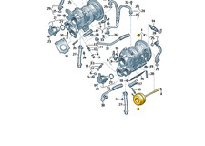 Original Unterdruckdose Turbolader Audi A6 A7 RS4 RS5 06M145462 Neu