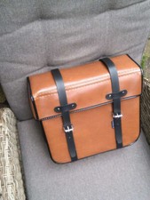 Velo Solex 2 braune Satteltaschen Gepäcktaschen Velosolex