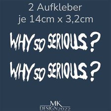 Why so Serious Joker Aufkleber