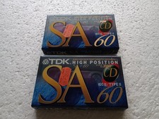 2x TDK SA 60 MC Kassette Tape NEU und OVP