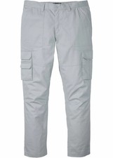 Herren Regular Fit Cargo-Hose mit Teflonausrüstung Straight Gr. 50 Stahlgrau Neu