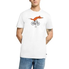Fuchs Auf Fahrrad Lustige Zeichnung Männer Premium Bio T-Shirt