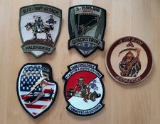 5 Patches US Army Illesheim,Apache,Hubschrauber,USA,Heeresflieger,Aufnäher