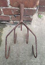 Grubber 5-armig, Hacke Kralle Gartenarbeit Eisen alt DDR 5 Zinken 