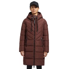 khujo Mugg Jacke Damen-Winterjacke Mantel Wintermantel Parka Steppjacke Rotbraun