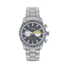 Herrenuhr BREIL Tribe ZONE EW0566 Edelstahl Grau Dual Time