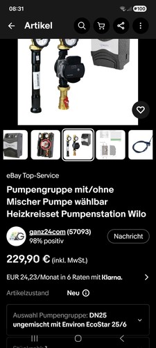 Environ pumpengruppe dn25 - pumpengruppe,