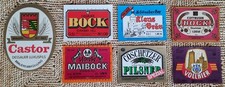 7 Etiketten Binden Flaschen Bier Brauerei Konvolut DDR Bautzen Dessau Cottbus