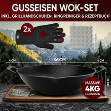 Gusseisen-Wok Wokpfanne