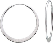 Creolen Silber 925 gehämmert