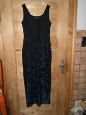 Damen Vintage 90er Jahre Sommerkleid *** LORSAY *** schw Glitzer Gr. M Top Zust.