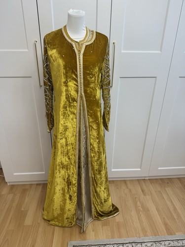 Kaftan takschita beige gold - s,