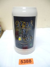 5388.      Alter Steingut Bierkrug  Deko Krug  Oktoberfest  München Bierkrug 1 L